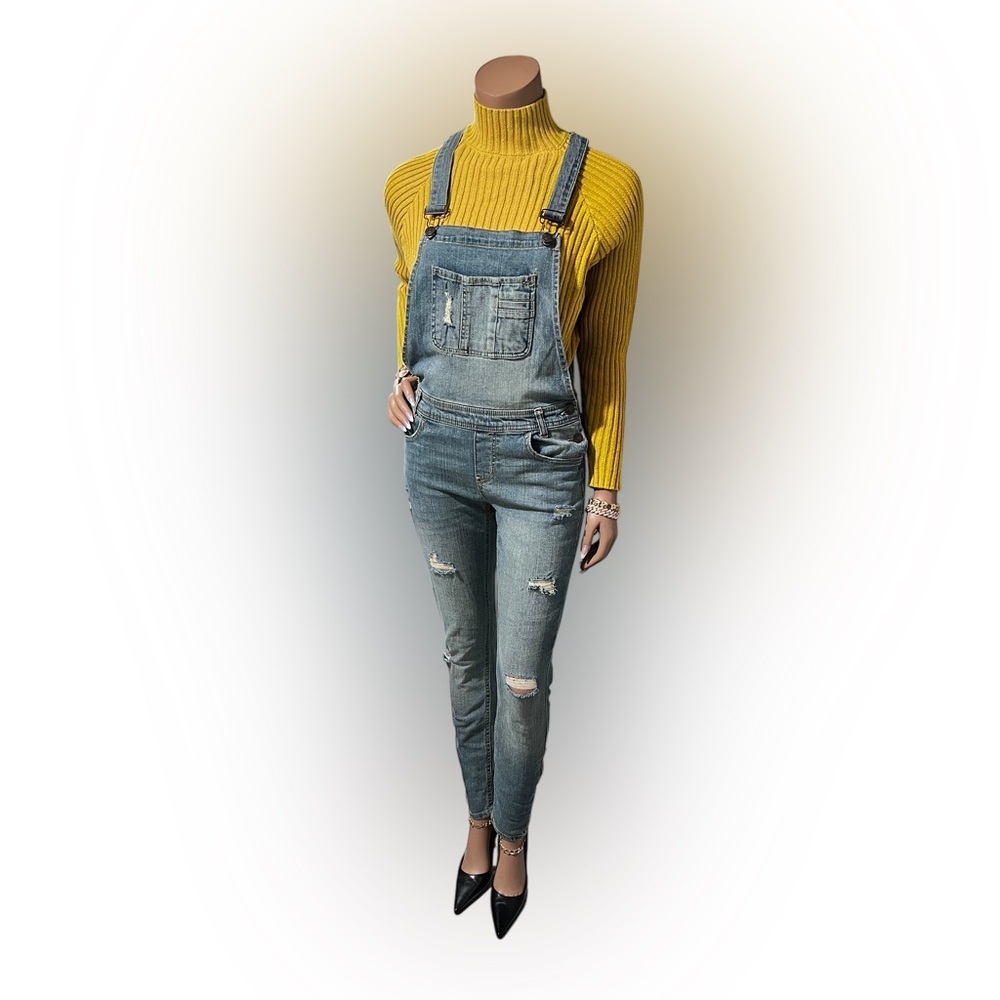 Almost Famous Light Blue Denim Overalls☑️